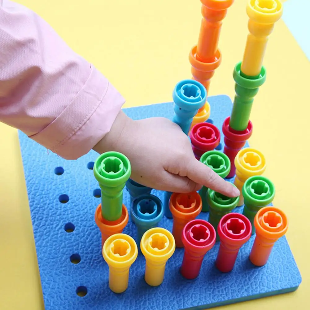 

Kids Educational Toys Small Nail Board Toys Suitable for Boys Girls Development Early Educational Small Nail Board fashion