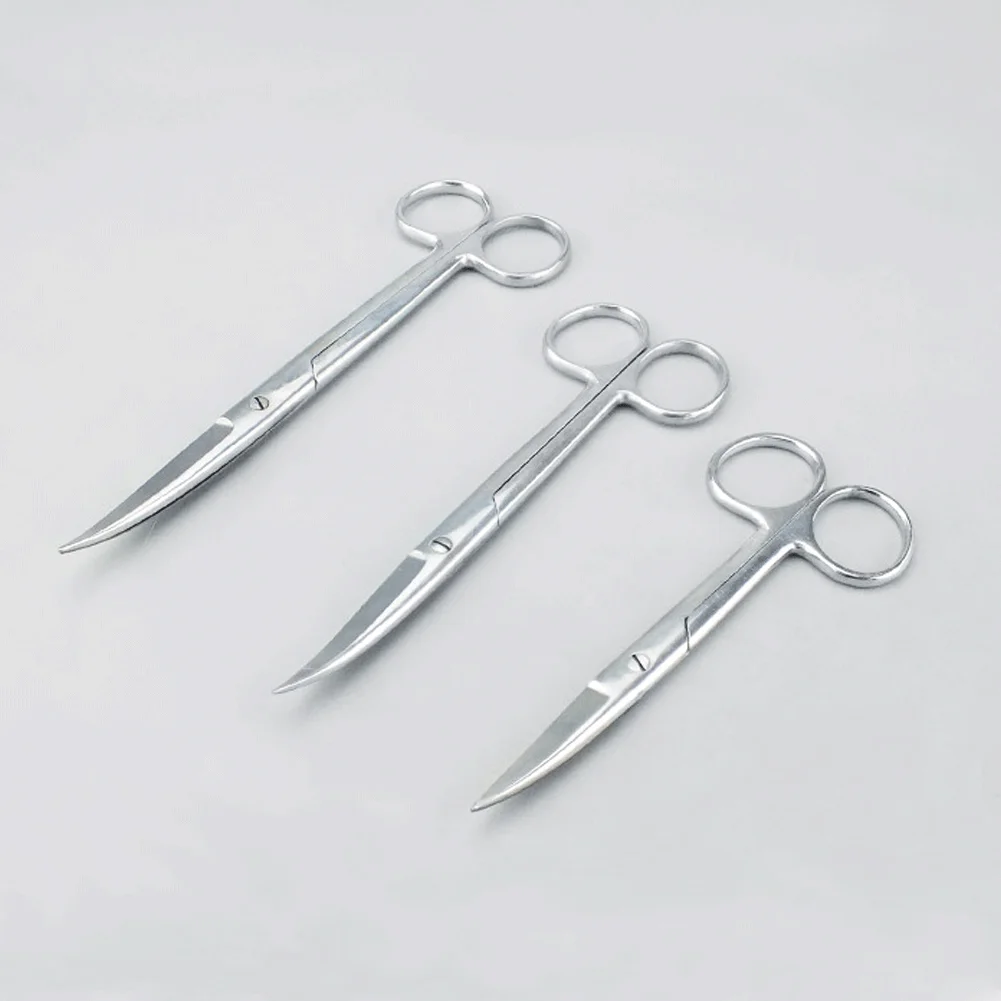 

1pcs Stainless Steel Scissors Straight/Curved Tip12.5-18cm Experimental Tool Scissors Laboratory Supplies Shears