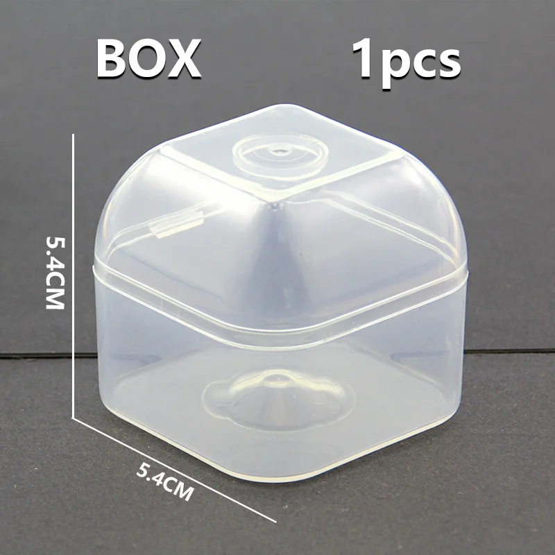 

Jaw Plastic transparent pacifier box gift bag adjustable process storage packaging wholesale rectangular silicone cord