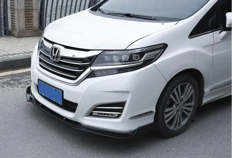 for honda odyssey body kit spoiler 2018 2019 for elysion abs rear lip rear spoiler front bumper diffuser bumpers protector free global shipping