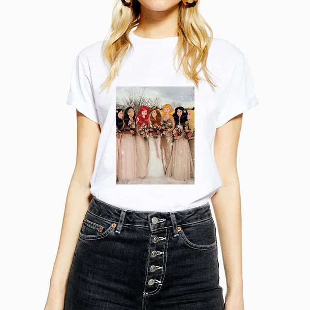 Новое поступление женская футболка с забавным принтом в стиле Харадзюку круглым