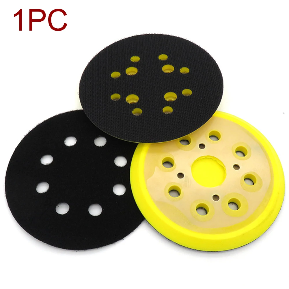 

125mm 8 Hole Backing For Electric Grinder Woodworking Sandpaper Pad Accessories Sanding Disc Power Tools Self Adhesive Plate