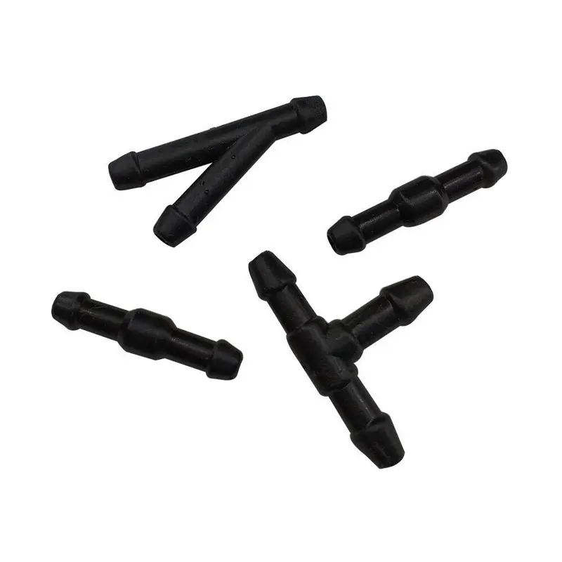 

7Pcs/Set 2M Wiper Hose Pipe Front Windshield Washer Nozzle Black Connectors Car Water Wiper Spray Jet For Ford FOCUS 8S4Z17603AA