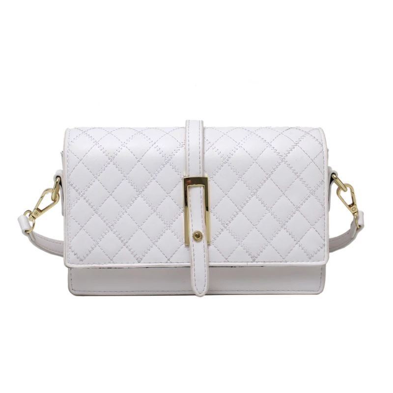 

Small PU Embroidery Leather Flap Crossbody Bags for Women 2021 Trend Lady Branded Lingge Shoulder Handbags and Purses