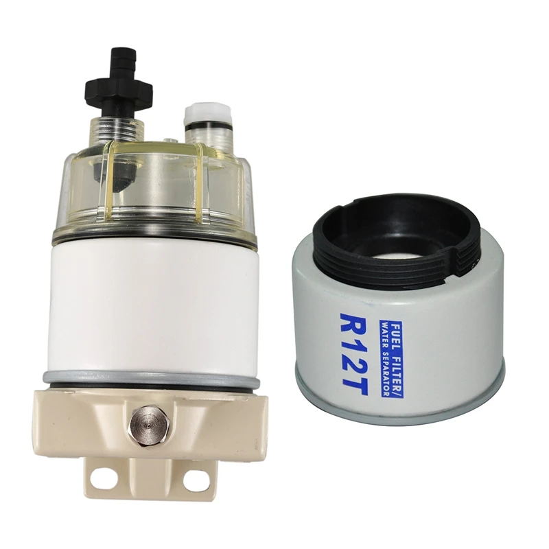 

2 Set R12T Fuel /Water Separator Filter Engine for 120AT S3240 NPT ZG1/4-19 Automotive Parts Complete Combo Filter Cartridge, 1
