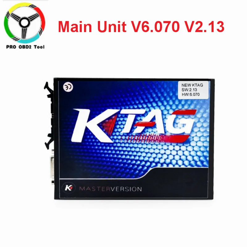 Онлайн мастер 6,070 KTAG Основной блок V6.070 V2.13 ECU тюнинговый программатор K TAG без жетона лимит K-TAG для автомобиля грузовика - Цвет: Красный