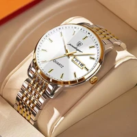top luxury brand men watches business quartz wristwatch stainless steel 30m waterproof date week clock relogio masculino