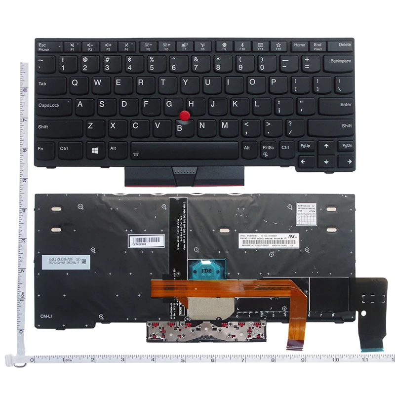 Новая клавиатура US для ноутбука ThinkPad X280 A285 X390 X395 L13 Yoga S2 5th с подсветкой|Клавиатуры