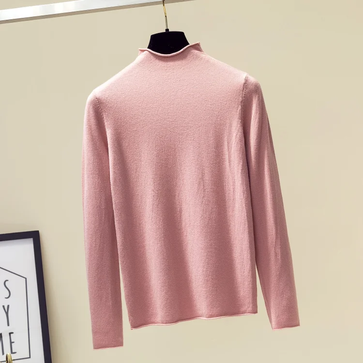 

Yedinas Autumn Turtleneck Sweater Long Sleeve Women Sweaters And Pullovers Causal Pink Jumper Knit Sweater Pullover 2020 Winter