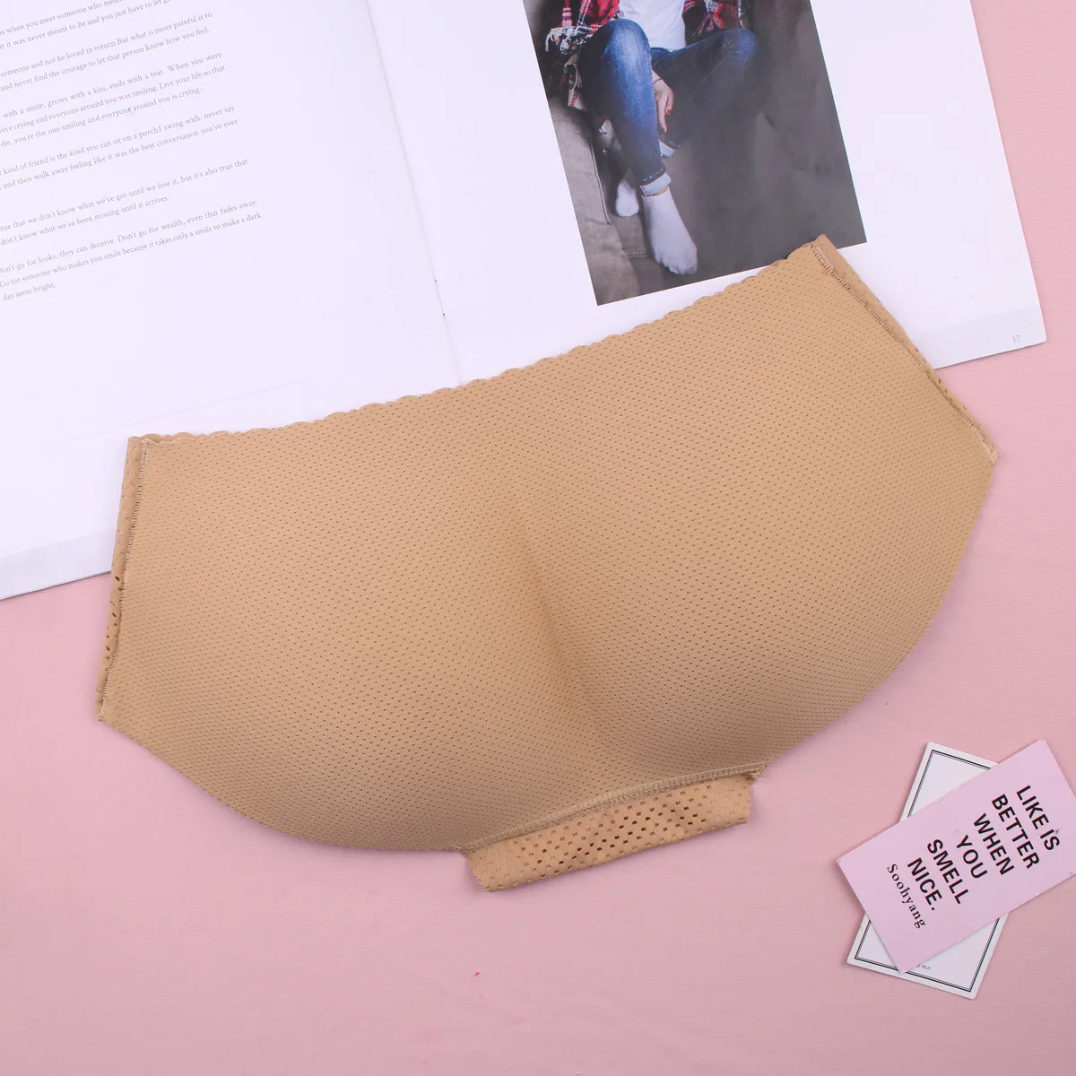 Бесшовные трусики с подкладкой заниженной талией |