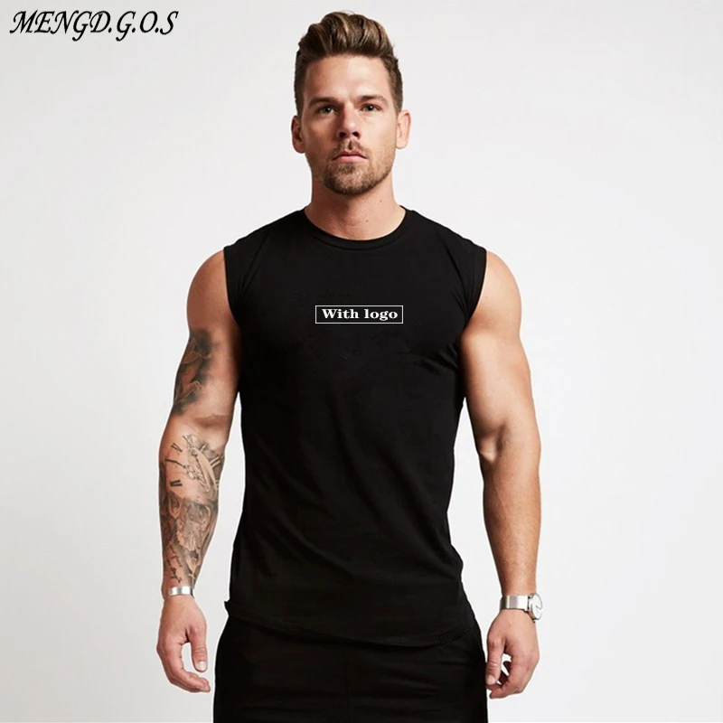 

Summer Streetwear Casual Men's Clothing Jogger Brand Outdoor Fashion Fitness cotton Men's Vest Workout Bodybuilding Men's Top