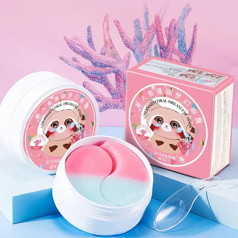 

Moisturizing Pink Eye Patch Beauty Eye Mask Diminishes Reducing Eye Circles Care Fine Collagen Lines Hydrolyzed Dark N4Z6