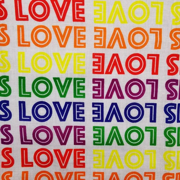 

Unisex Cotton Colorful LOVE IS LOVE Hip Hop Bandana Headwear Hair Band Scarf Neck Wrist Wrap Band Magic Head Square Scarf