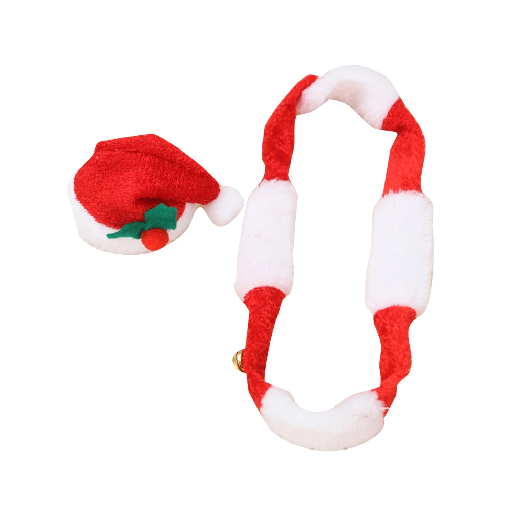 Рождественский комплект с шарфом и шляпой Санта Клауса для домашних животных