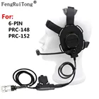 Bowman Elite II Hd03 тактическая гарнитура + U94 PTT для TRI TCAAN PRC-148 PRC-152 Talkie 6-pin prc152 prc148 двухстороннее радио