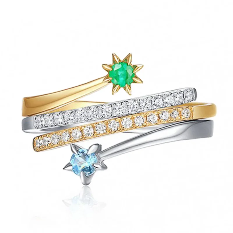 Huitan модные регулируемые/любимой Регулировка размера Открытие Кольца для женщин