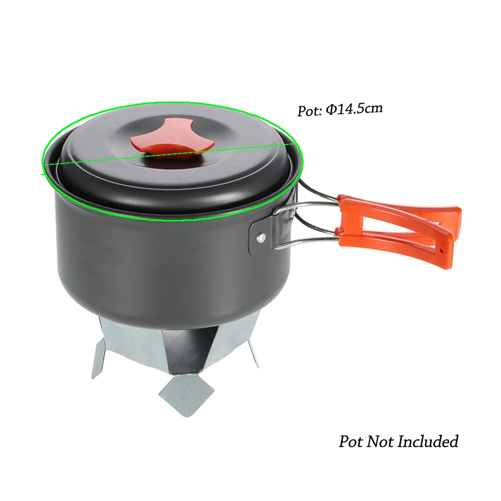 Ссветильник портативный складной держатель для кастрюль из нержавеющей стали