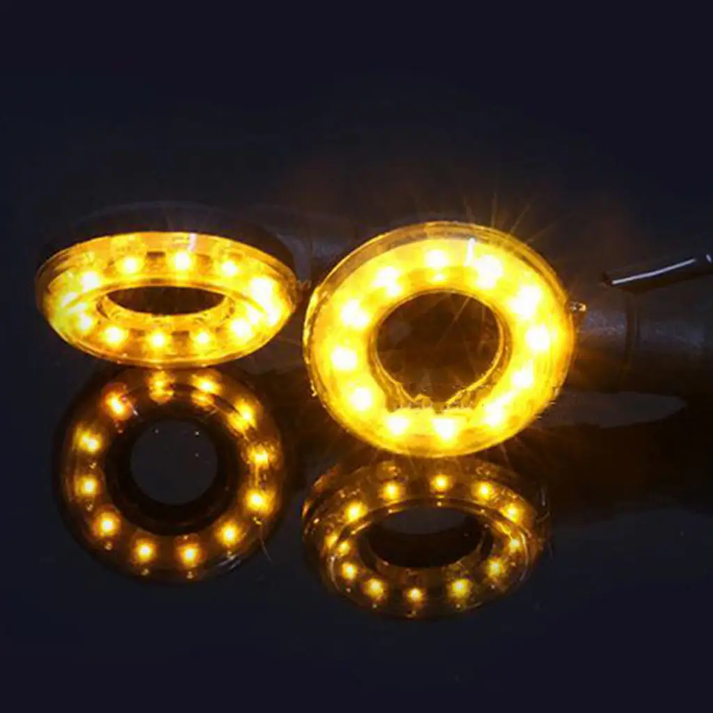 

1 пара, указатели поворота для мотоцикла, 12 светодиодов