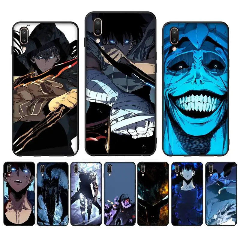

Anime Solo Leveling Phone Case For Oppo Reno Realme C3 6Pro for vivo Y91C Y17 Y19 Funda Capa