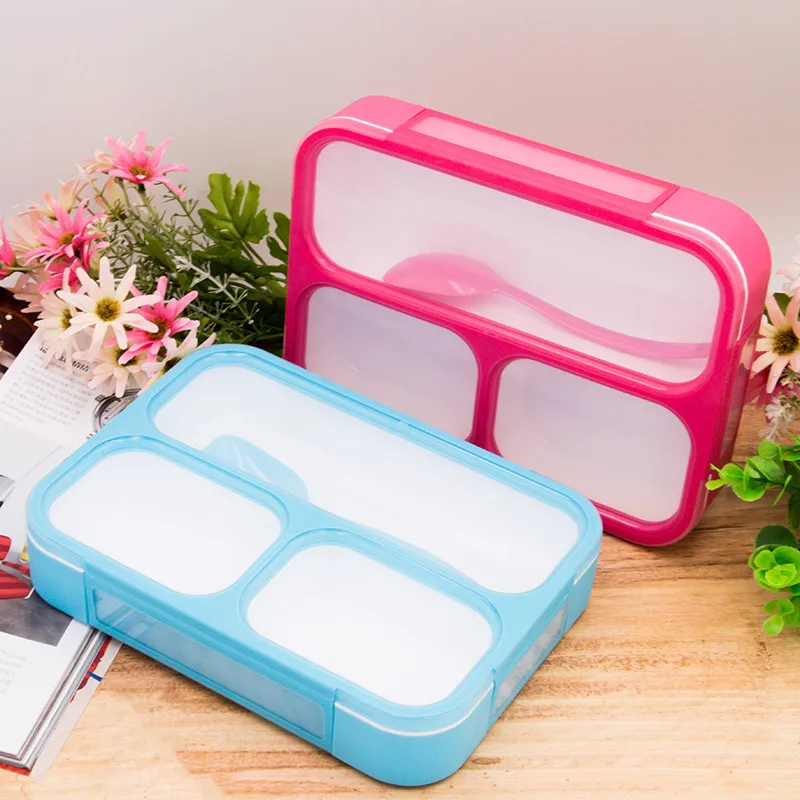 1000ml partition leak-proof meal prep microwave lunch box BPA free food container adult ladies and children diet safe lunch box