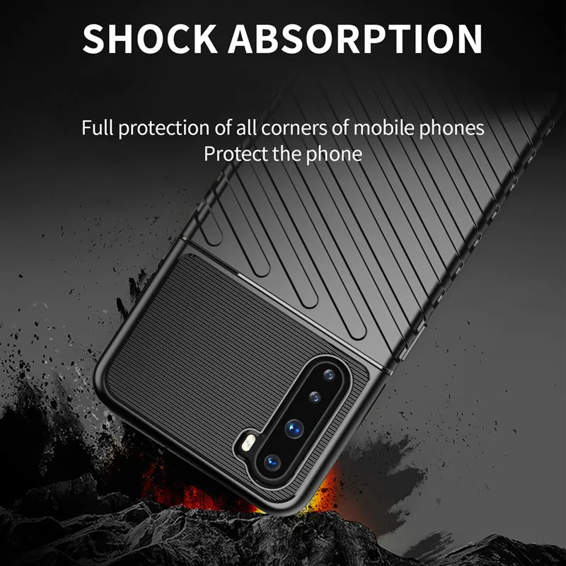 Чехол из прочного силикона для OnePlus Nord с защитой от ударов и полным покрытием тела Ultra Thick Full body Protective Cover One Plus AC2001 on.