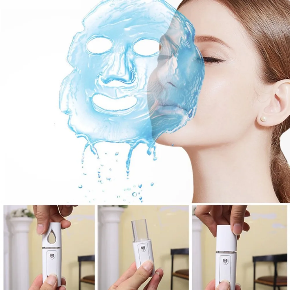 

Nano Fog Sprayer Body Humidifier Facial Steamer Moisturizing Skin Care Mini Facial Spray Beauty Tools Mist Cooling Device