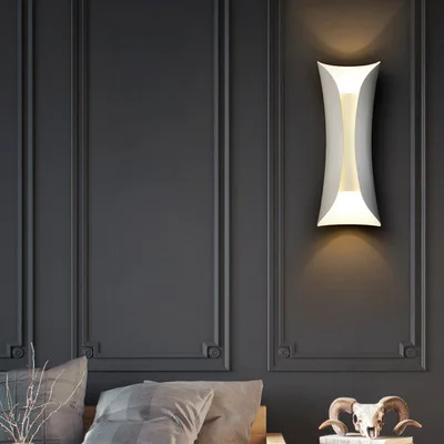

nordic decoration home light gooseneck crystal bedroom light rope wood living room corridor wall lamp bedside wall lamp
