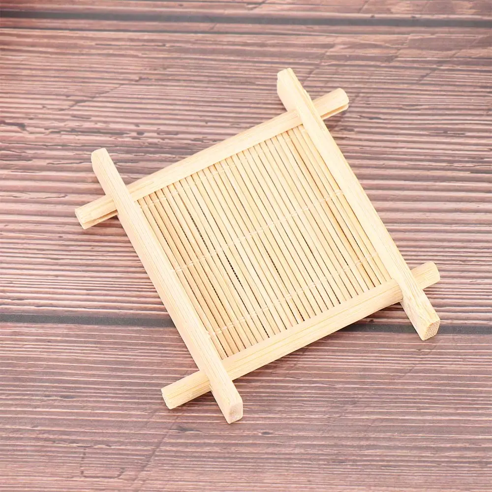 Теплоизоляционная подставка бамбуковый чайный поднос деревянные подставки