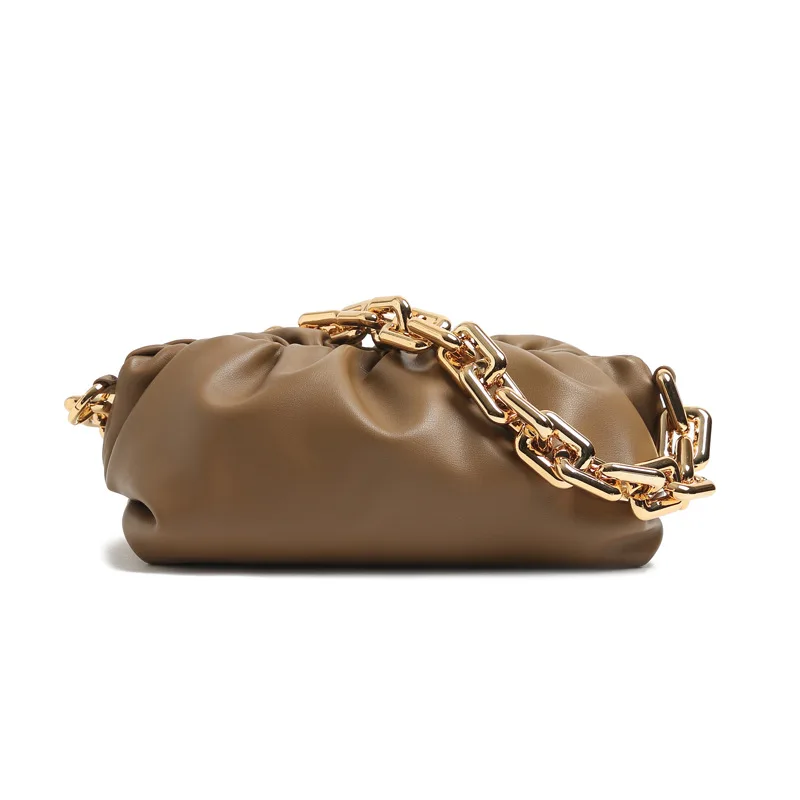 

2020 new thick chain cloud bag female fashion single shoulder armpit bag handbag cute side bag satchels ladies bag set