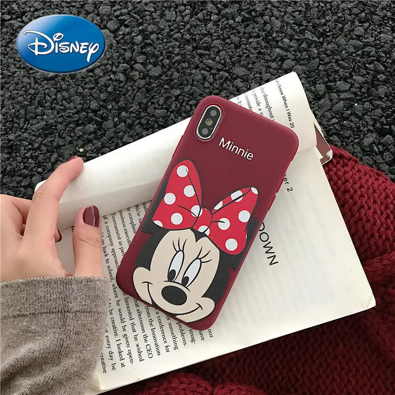 

Disney Minnie Mickey Girl Phone Case for iPhone 6S/6SP/7/8P/SE/X/XR/XS/XSMAX/11/11Pro/11PROMAX Cute Cartoon Couple Phone Cover