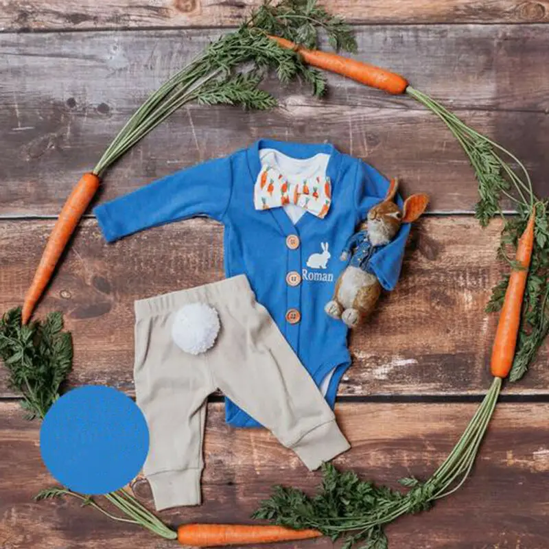 

Imcute New Baby Fashion Newborn Baby Kids Boys Easter Clothes Tops Romper Pants Leggings 3PCS Outfits