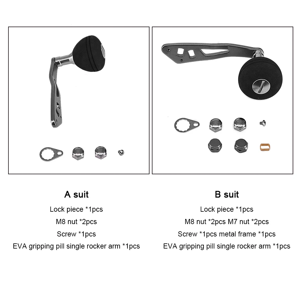 Эва Рыболовная катушка рукоятка таблетки с одной ручкой все-металл
