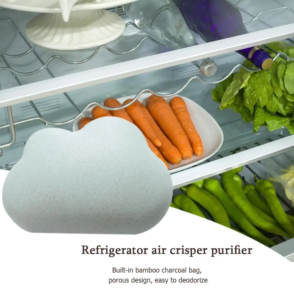 

Refrigerator Air Fresh Box Purifier Charcoal Absorber Freshener Fridge Deodorant Built-in Bamboo Charcoal Bag 11X8X4.5cm