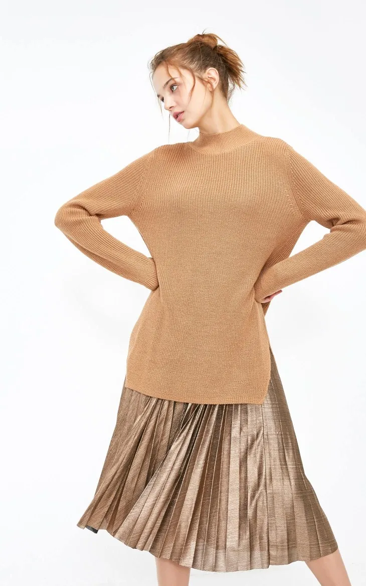 Vero Moda Новое поступление трикотажное платье из двух частей с металлическим плиссированным подолом | 319146524