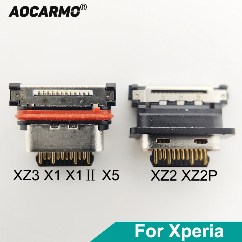 

Зарядный USB-порт Aocarmo Type-C для Sony Xperia XZ2 XZ2P Premium XZ3 X1 X5 X1 II X1II, гибкий кабель, док-разъем
