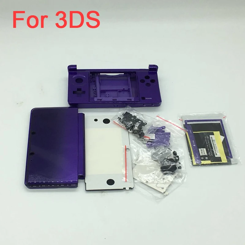 

Full Shell Case Housing For Nintend 3DS Console Cover Gamepad House For 3ds With Little Rubber Glass