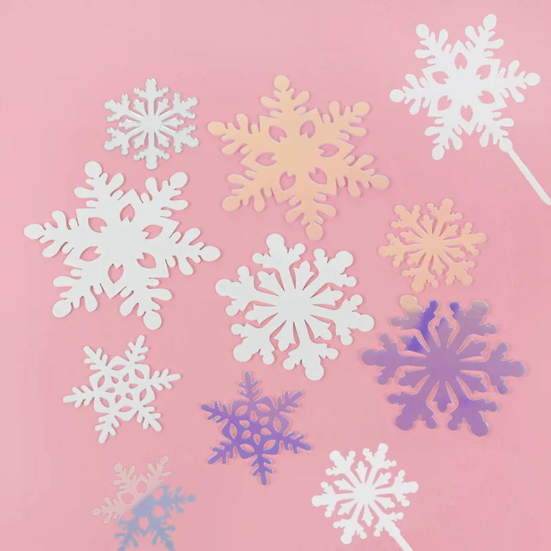 Зимний Рождественский акриловый Топпер для кексов украшение свадьбы дня