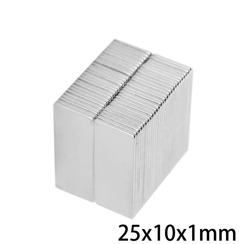 10 ~ 500 шт 25x10x1 мм поисковый квадрат Магнит 25 * маленький блок мощные магниты сильный