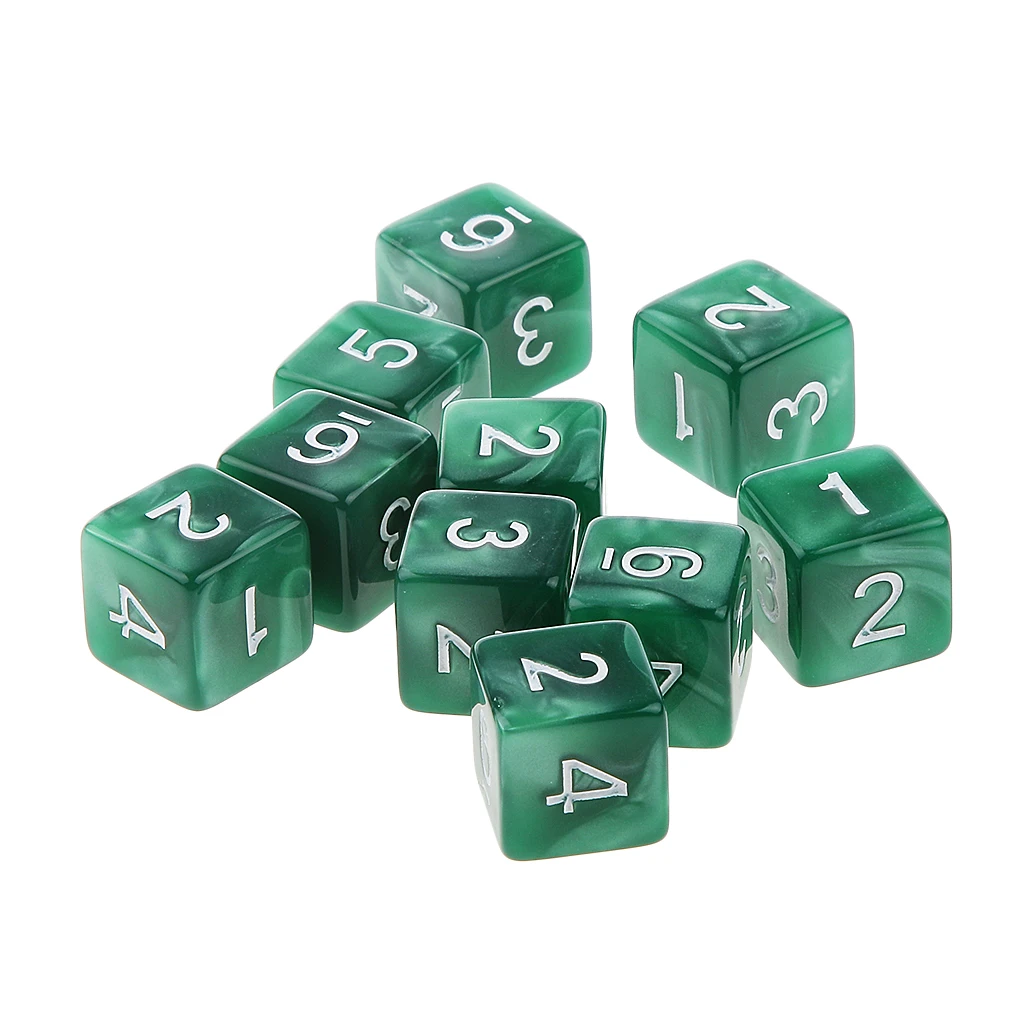 10 шт. Dice TRPG D & игры для ролевых игр многогранные D6 D10 D12 D20 кубики|Кубики| |