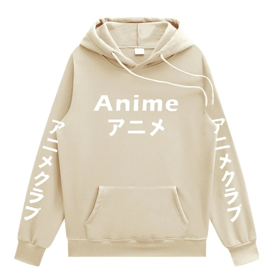 

Japanese Streetwear Anime Hoodie Mens Clothing Mens Hoodies Customized with Own Logo Print