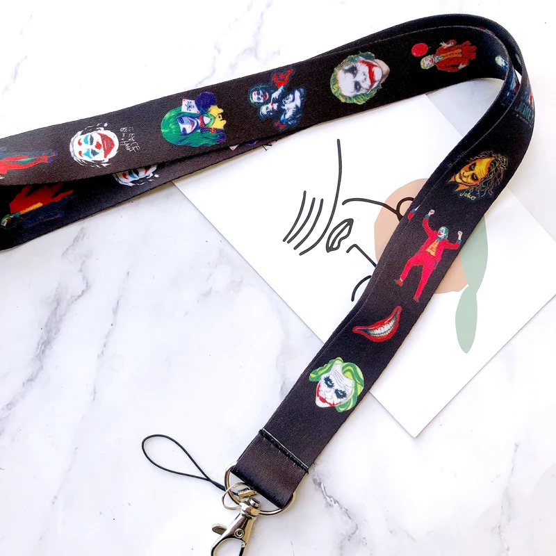 Ремешок для телефонов с изображением Джокера клоуна мультипликационный аниме