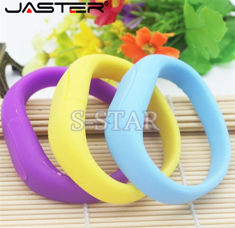JASTER горячая распродажа 8 ГБ 64 Гб мини милый USB флеш накопитель силиконовый браслет