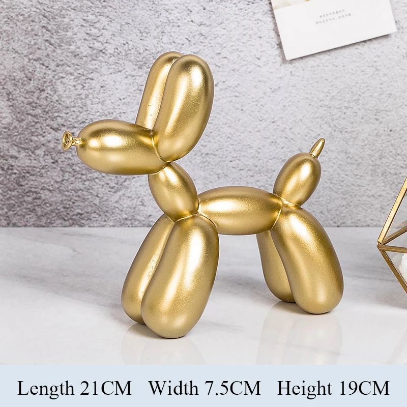 

Balloon Dog Sculpture Decoration Resin Crafts Decoration Home Statue Desktop Furnishings