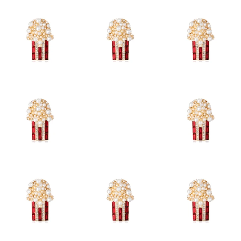 

8 жемчуг эмалированный металлическая брошь Ретро полые цветочные ткань Женские аксессуары ювелирные изделия