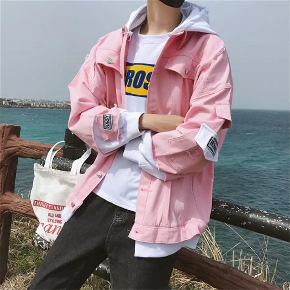 

2020 Spring Autumn European American Men's Jacket Embroidery Baseball Uniform Trendy Hooded Coat Outwear