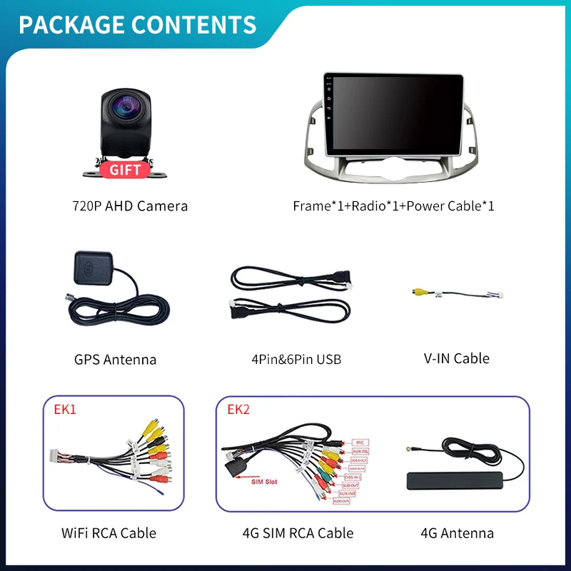 

EKIY IPS Car Radio Receiver For CHEVROLET CAPTIVA 2012-2013 Stereo Video Audio Multimedia Android10.0 1280*720P GPS Navigation