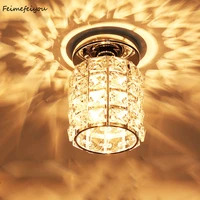 feimefeiyou modern decor crystal flush mount ceiling light fixture crystal ceiling lamp for hallway bar kitchen dining room