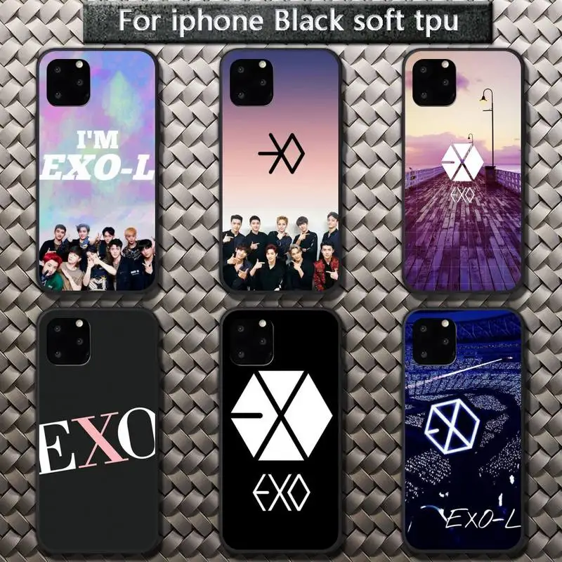 

EXO Boys group Phone Cases for iPhone 8 7 6 6S Plus X 5S SE 2020 XR 11 12 Pro mini pro XS MAX