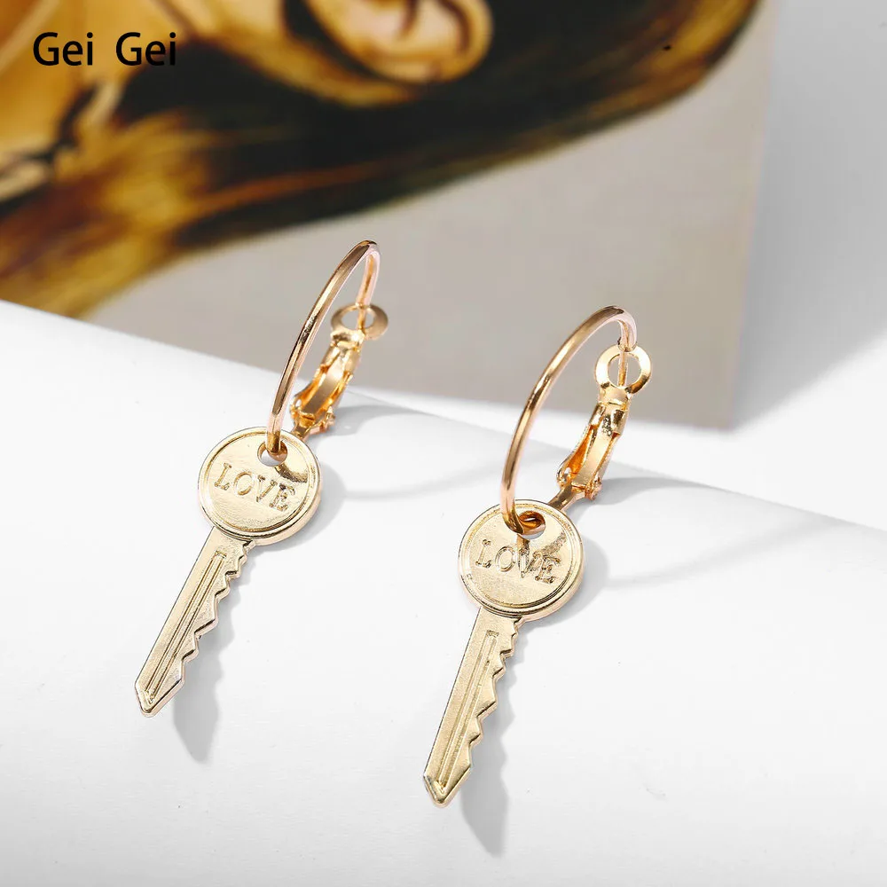 Серьги в стиле ретро для мужчин и женщин Креативные украшения виде клавиш с