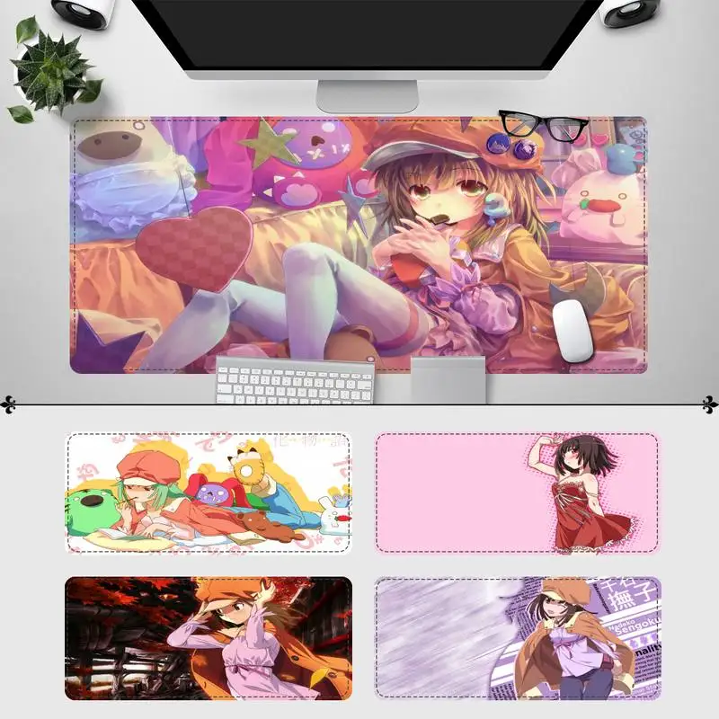

Fashion Nadeko Sengoku Gaming Mouse Pad Gamer Keyboard Maus Pad Desk Mouse Mat Game Accessories For Overwatch
